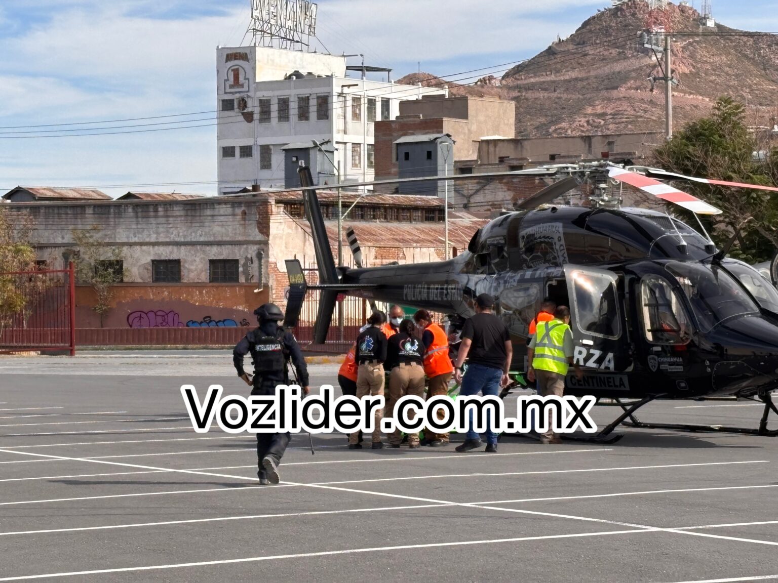 Policía estatal es evacuado en helicóptero tras resultar herido en Rubio