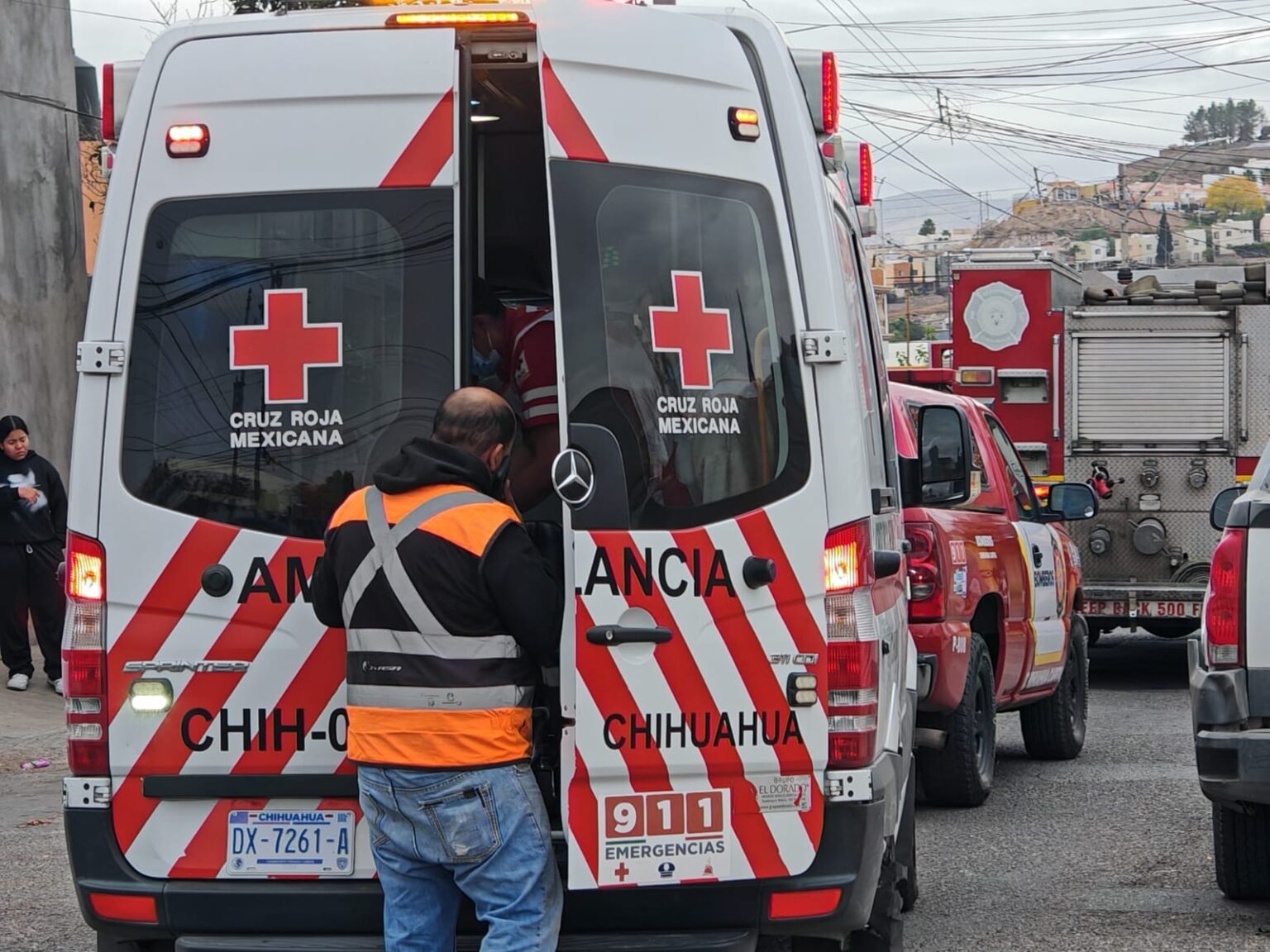 Mujer es trasladada a hospital tras fuga de gas en vivienda de la Colonia Campesina