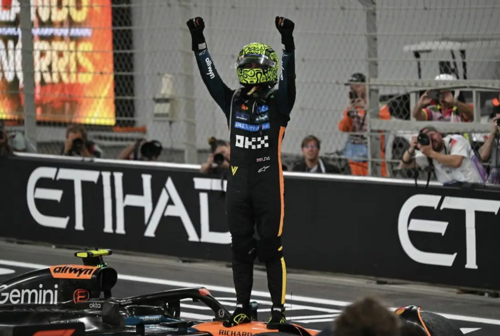 Lando Norris gana campeonato de la Fórmula 1