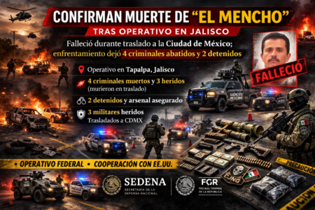 Murió El Mencho en traslado a CMDX, confirma SEDENA