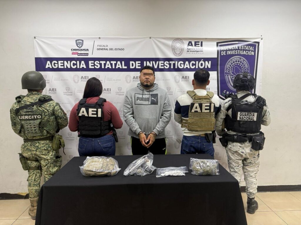 Cae en Juárez sujeto armado con cocaína y marihuana durante operativo