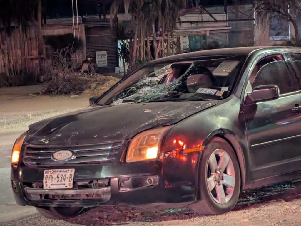 Lo atropellan en la carretera a Aldama; está grave